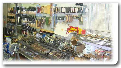 Hand tools on display