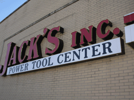 Jack's Inc. Power Tool Center storefront